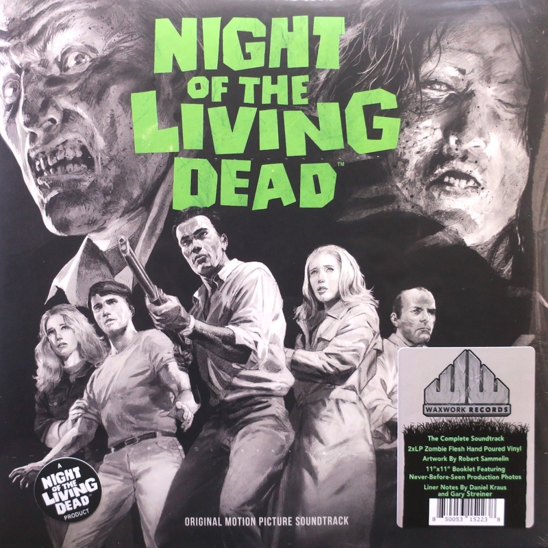 ‘NIGHT OF THE LIVING DEAD’ Soundtrack GHOUL GREEN/BLUE Vinyl 2LP