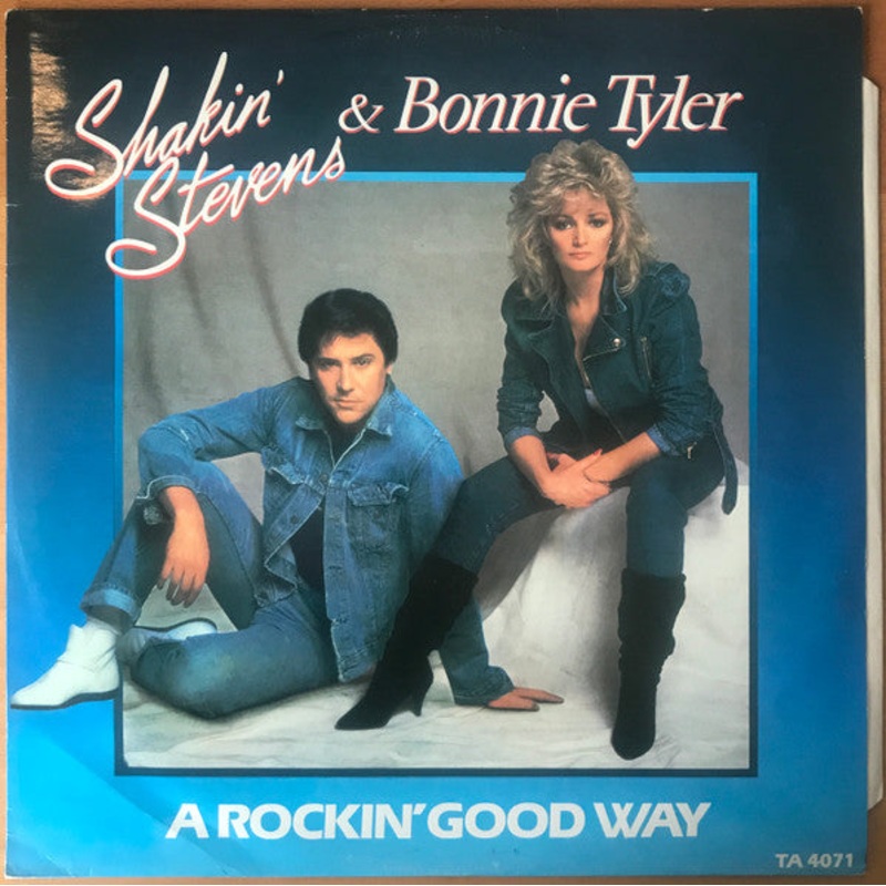 Shakin’ Stevens & Bonnie Tyler – A Rockin’ Good Way – 12, Single – Very Good Plus (VG+)
