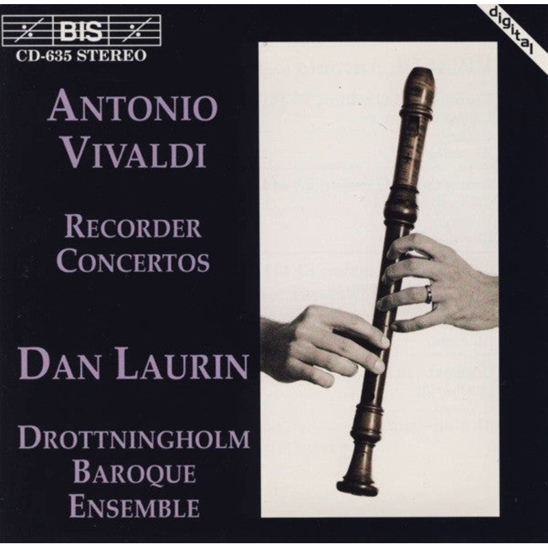 USED CD – Antonio Vivaldi, Dan Laurin, Drottningholm Baroque Ensemble  Recorder Concertos