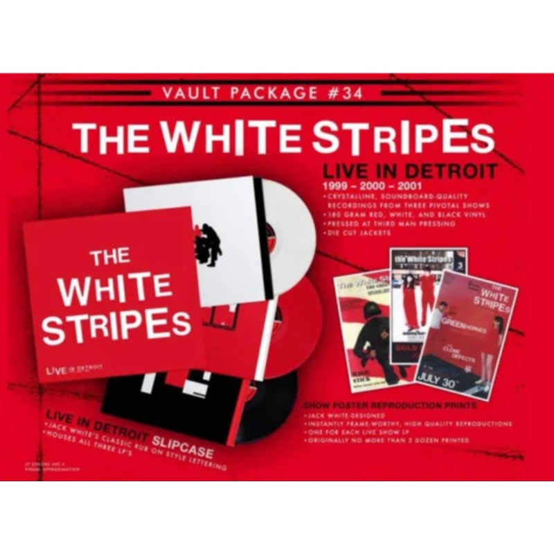 The White Stripes – Live In Detroit Lp Box Set (Ltd Red/White Deluxe Vault Package 34)
