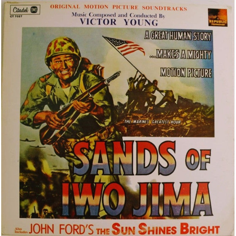 Victor Young – Sands Of Iwo Jima / The Sun Shines Bright (Original Motion Picture Soundtracks) – LP – Near Mint (NM or M-)