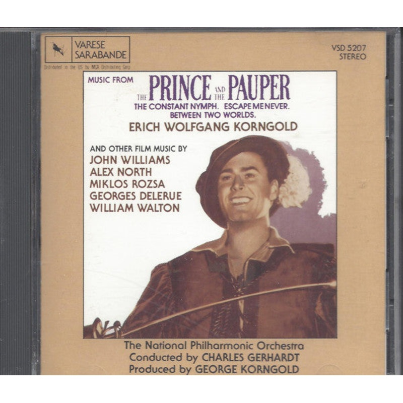 USED CD – Erich Wolfgang Korngold, John Williams (4), Alex North, Mikls Rzsa, Georges Delerue, Sir William Walton, George Antheil, Michael J. Lewis, Leonard Pennario  The Prince And The Pauper