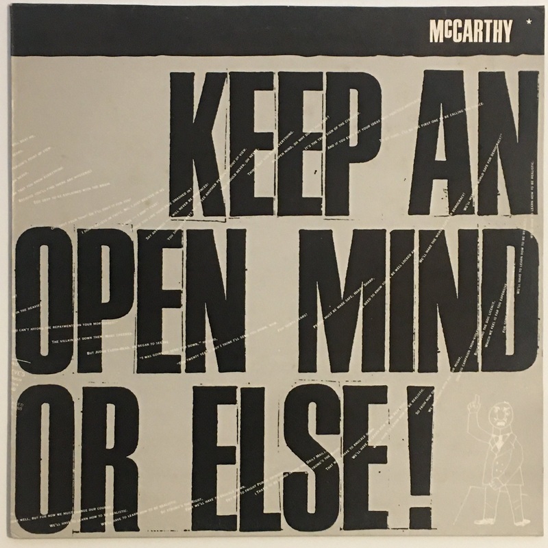 McCarthey – Keep An Open Mind Or Else! 12 Single
