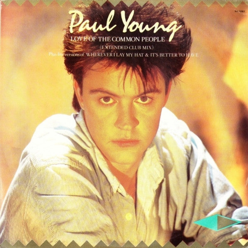 Paul Young – Love Of The Common People (Extended Club Mix)  – 12, Single – Very Good Plus (VG+)