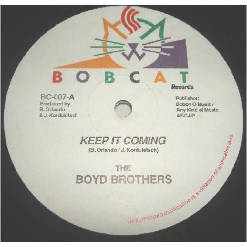 The Boyd Brothers – Keep It Coming – 12, Single – Very Good Plus (VG+)