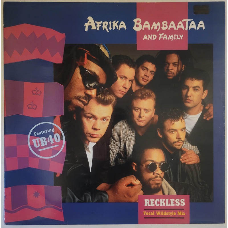 Afrika Bambaataa And Family Featuring UB40  Reckless (Vocal Wildstyle Mix) 12 Single
