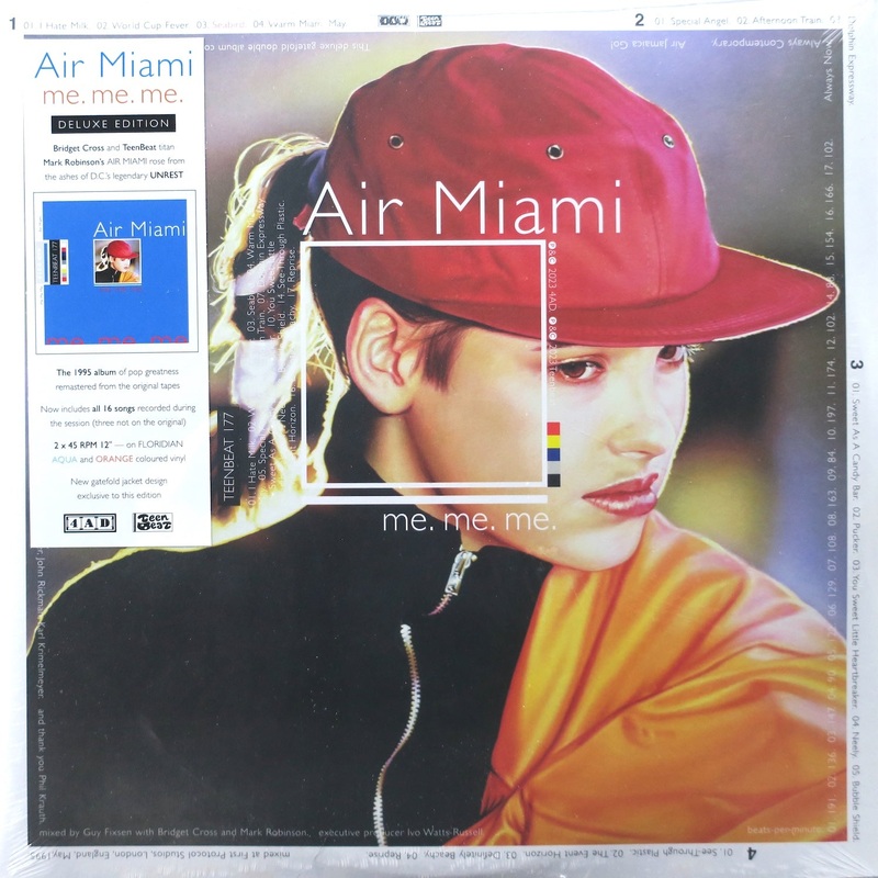 AIR MIAMI ‘Me Me Me’ 45rpm AQUA/ORANGE Vinyl 2LP (1995 UK Indie)