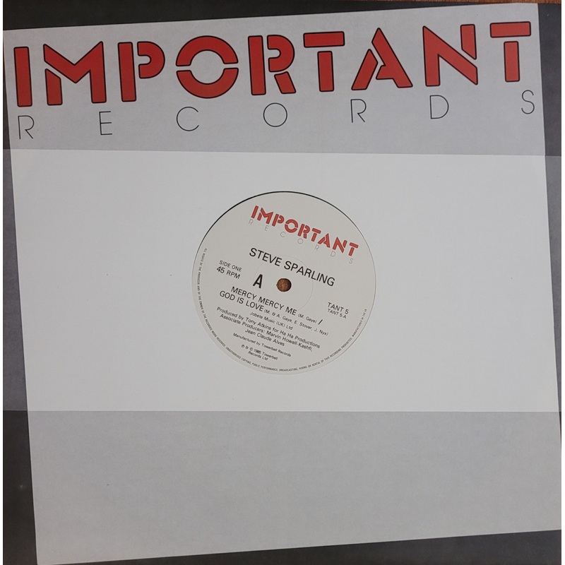 Steve Sparling – Mercy Mercy Me / God Is Love 12 Single