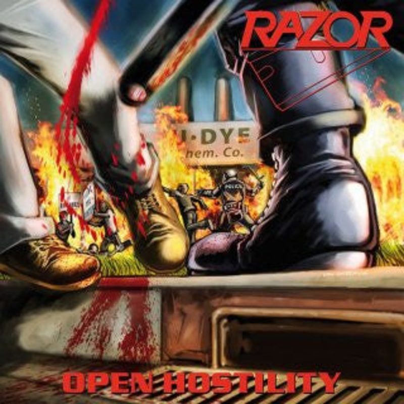 RAZOR – Open Hostility LP (Blue/Gold/Red Splatter Vinyl)