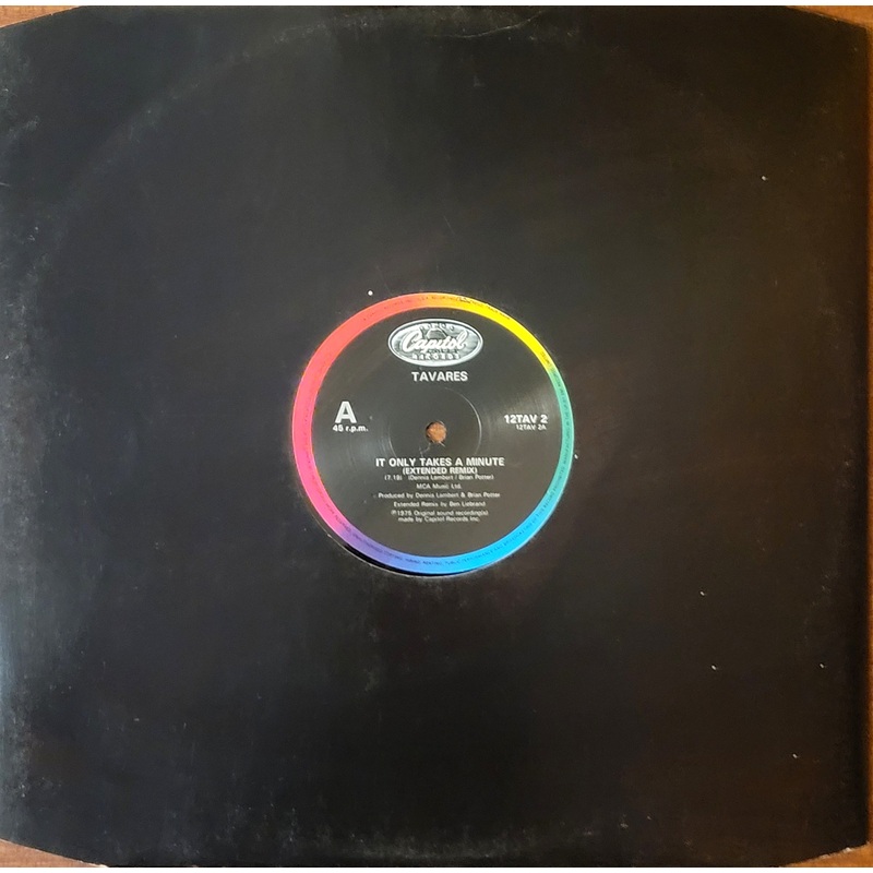 Tavares – It Only Takes A Minute (Remix By Ben Liebrand) 12 Single