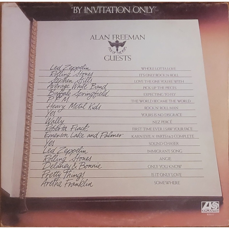 Various  By Invitation Only – Alan Freeman Pick Of The Pops Guests Lp
