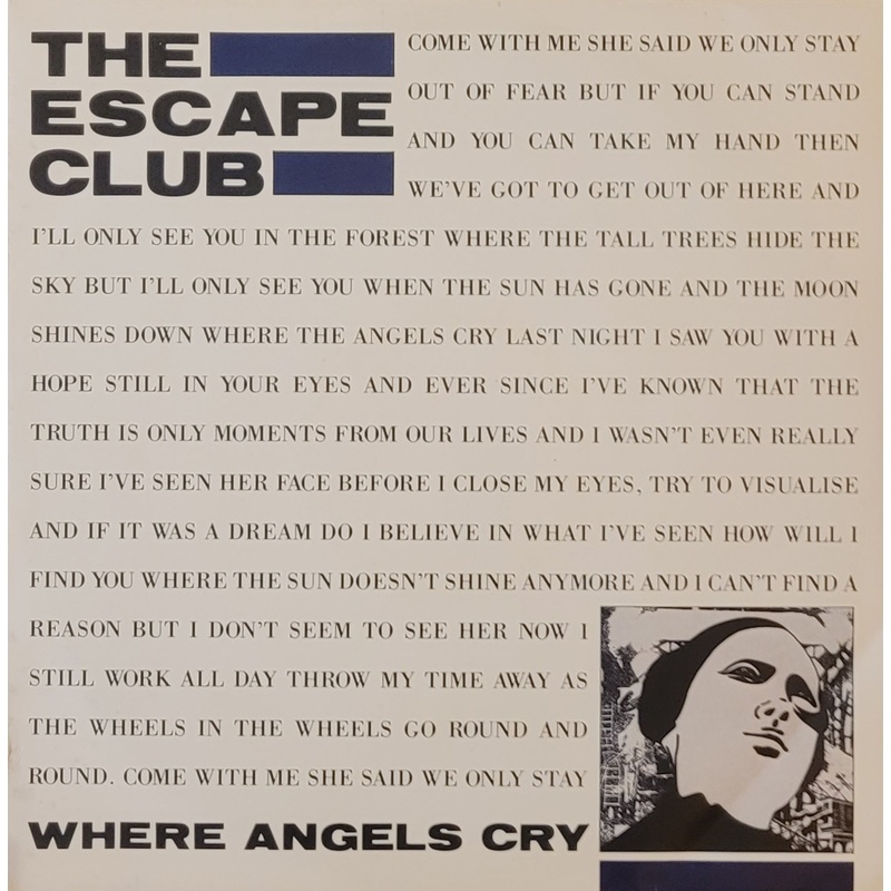 The Escape Club – Where Angels Cry 12 Single