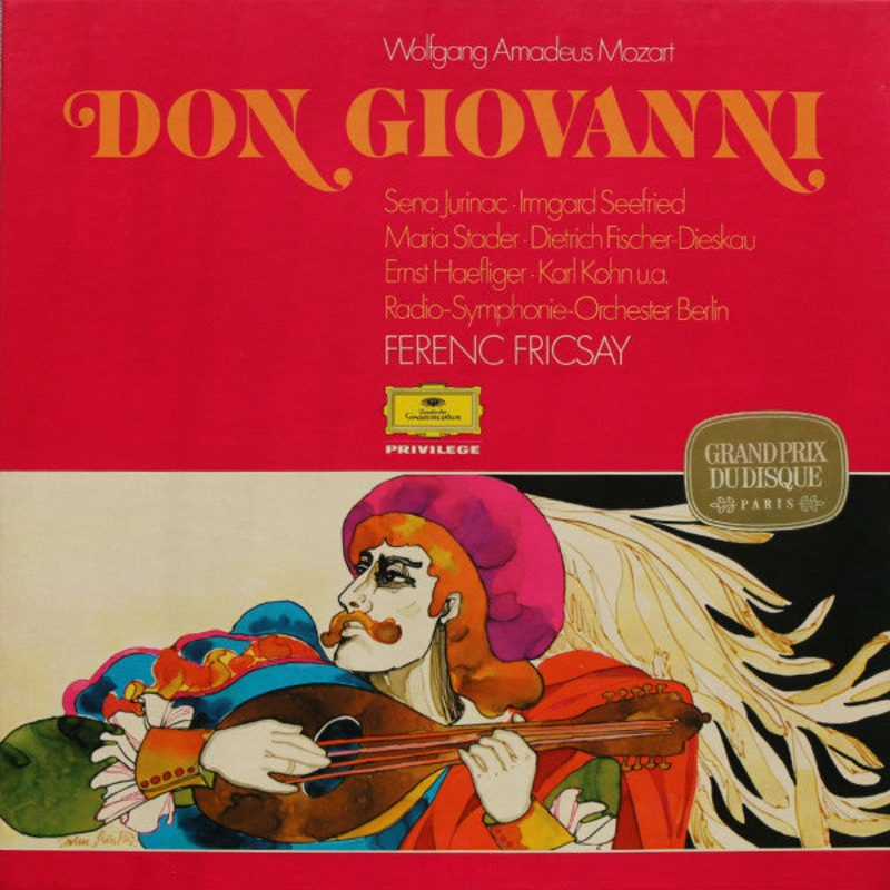 Wolfgang Amadeus Mozart, Sena Jurinac, Irmgard SeeFried, Maria Stader, Dietrich Fischer-Dieskau, Ernst Haefliger, Karl Kohn U.A. Radio-Symphonie-Orchester Berlin, Ferenc Fricsay – Don Giovanni – 3xLP + Box – Very Good Plus (VG+)