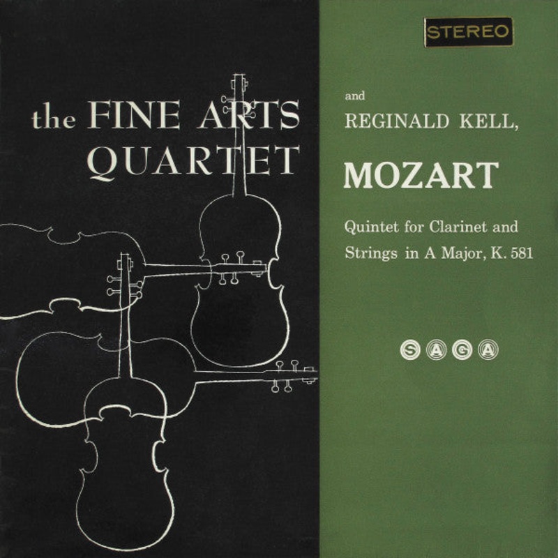 The Fine Arts Quartet And Reginald Kell, Wolfgang Amadeus Mozart – Quintet For Clarinet And Strings In A Major, K. 581 – LP – Very Good Plus (VG+)