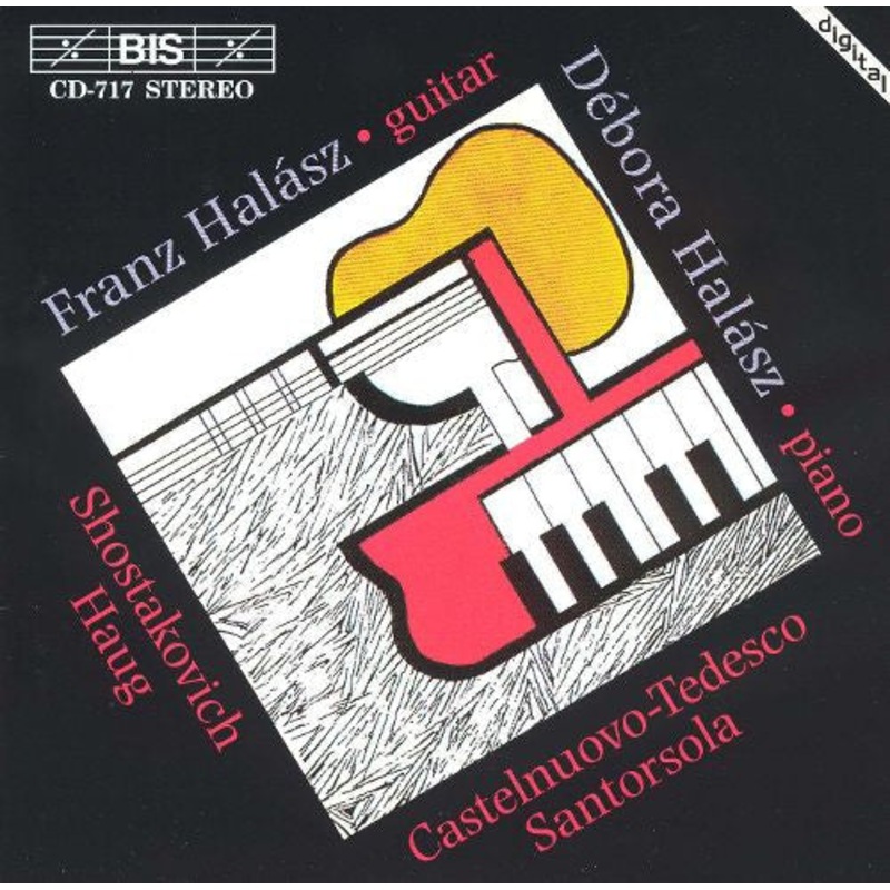 USED CD – Mario Castelnuovo-Tedesco, Dmitri Shostakovich, Guido Santrsola, Hans Haug, Franz Halsz, Dbora Halsz  Franz & Debora Halasz Play Music For Guitar And Piano By Castelnuovo-Tedesco, Shostakovich, Santorsola & Haug