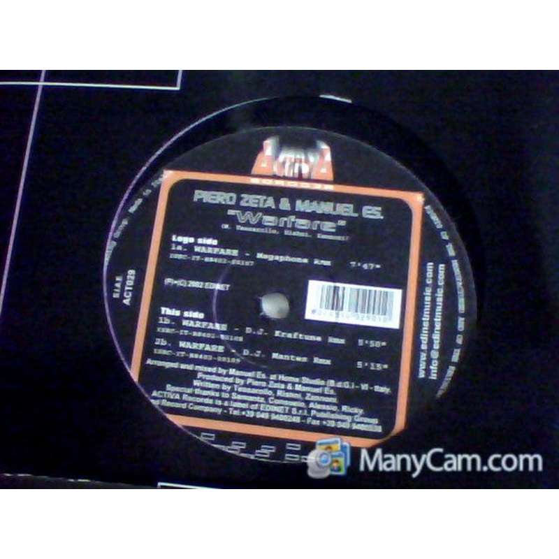 Piero Zeta & Manuel Es – Warfare – 12 – Very Good (VG)