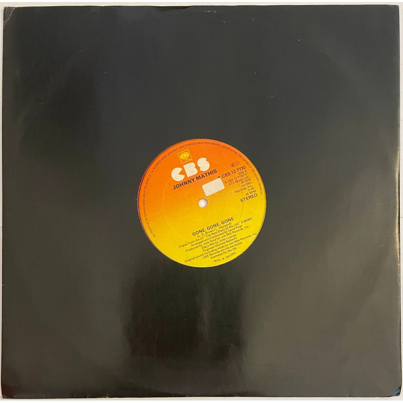 Johnny Mathis – Gone, Gone, Gone 12 Single (Red Vinyl)