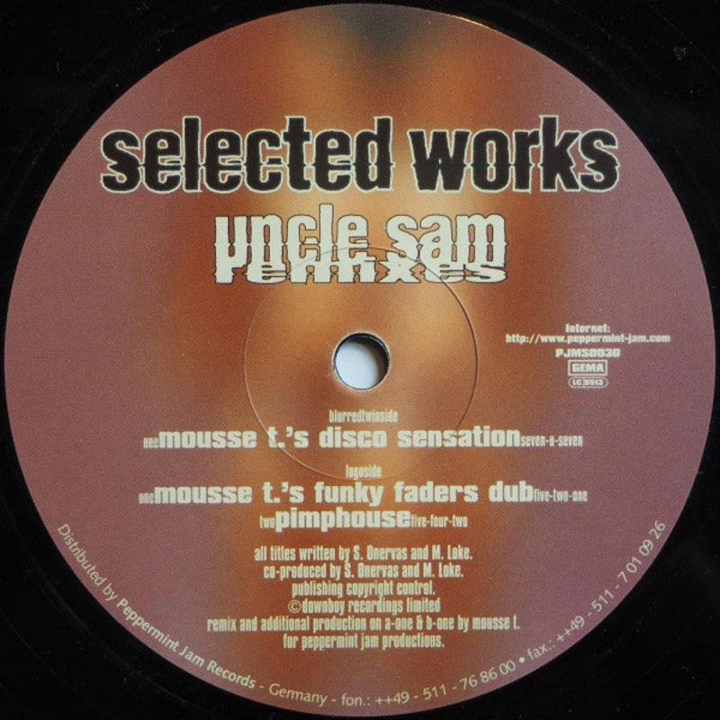 Selected Works – Uncle Sam (Remixes) – 12 – Very Good (VG)