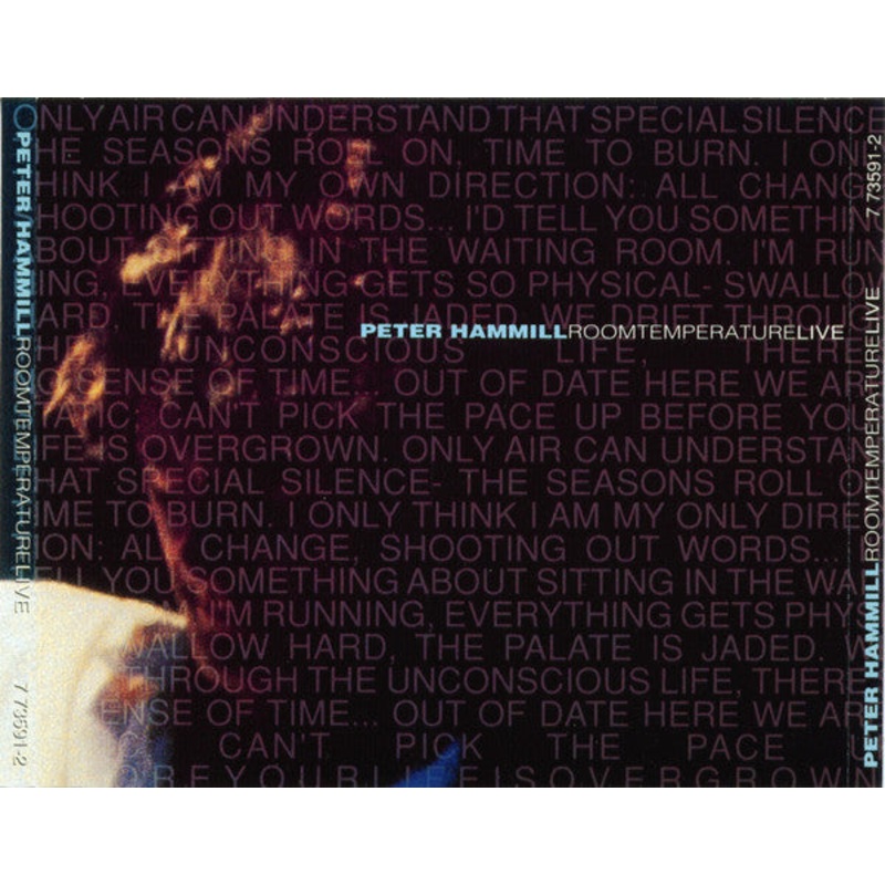 USED 2CD – Peter Hammill  Room Temperature Live