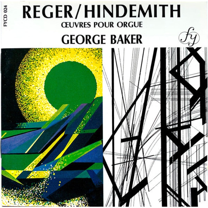 USED CD – Reger/ Hindemith, George Baker uvres Pour Orgue