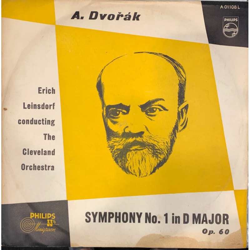 Antonn Dvok, Erich Leinsdorf, The Cleveland Orchestra – Symphony No. 1 in D Major, Op. 60 – LP – Very Good (VG)