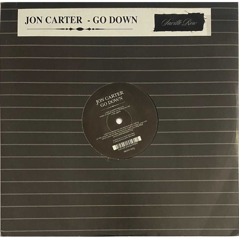 Jon Carter – Go Down 12 Single