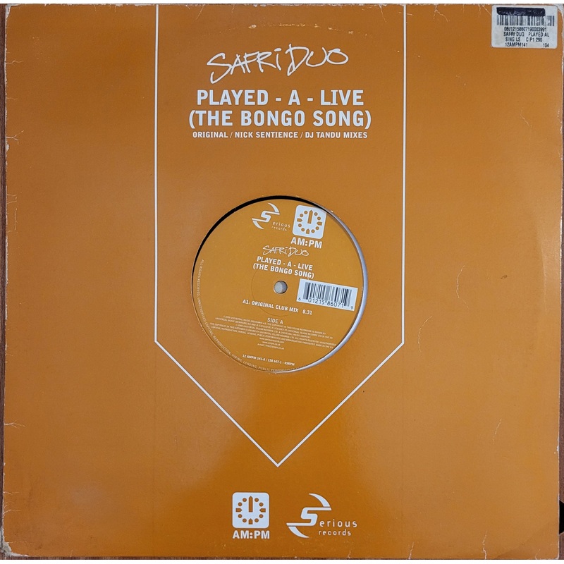 Safri Duo – Played-A-Live (The Bongo Song) 12 Single