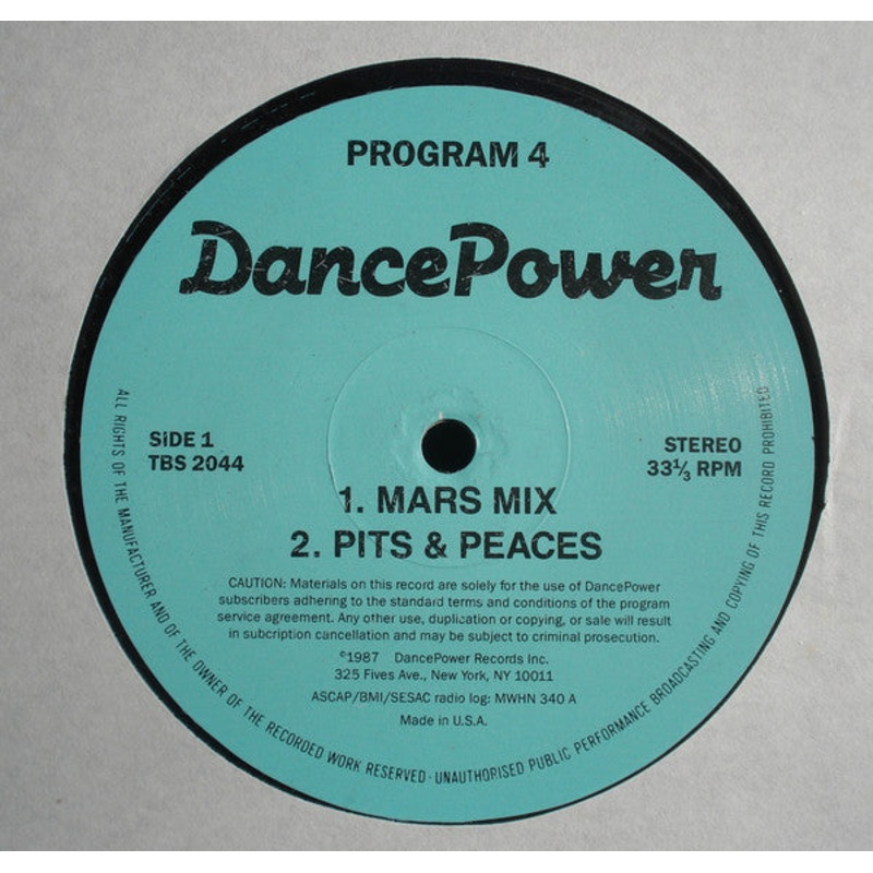 Various – Dance Power – Program 4 – 12, Mixed, Unofficial – Near Mint (NM or M-)