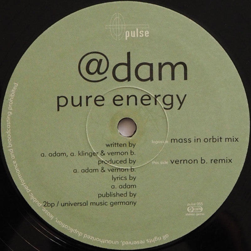 @dam – Pure Energy – 12 – Very Good Plus (VG+)