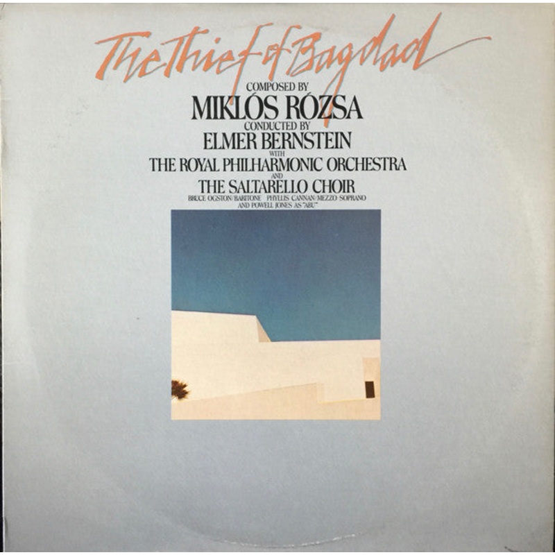 Mikls Rzsa, Elmer Bernstein, Royal Philharmonic Orchestra, The Saltarello Choir – The Thief Of Bagdad – LP, Album, RE – Near Mint (NM or M-)