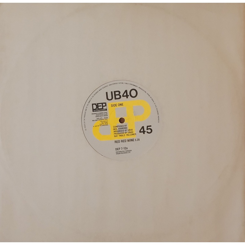 UB40 – Red Red Wine 12 Single
