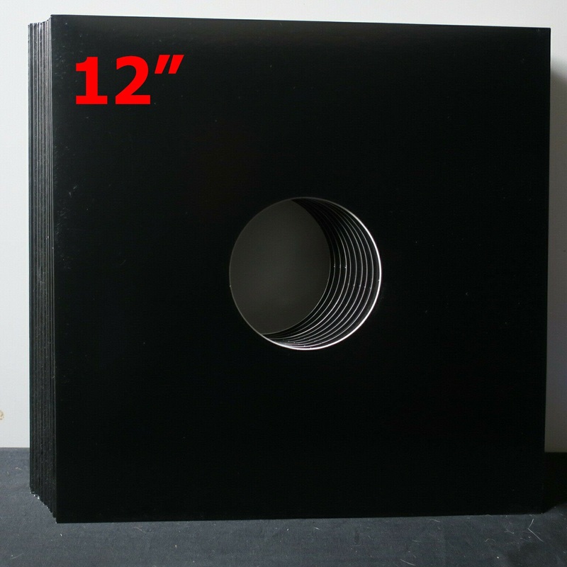 12 Outer Sleeves Card with Hole BLACK