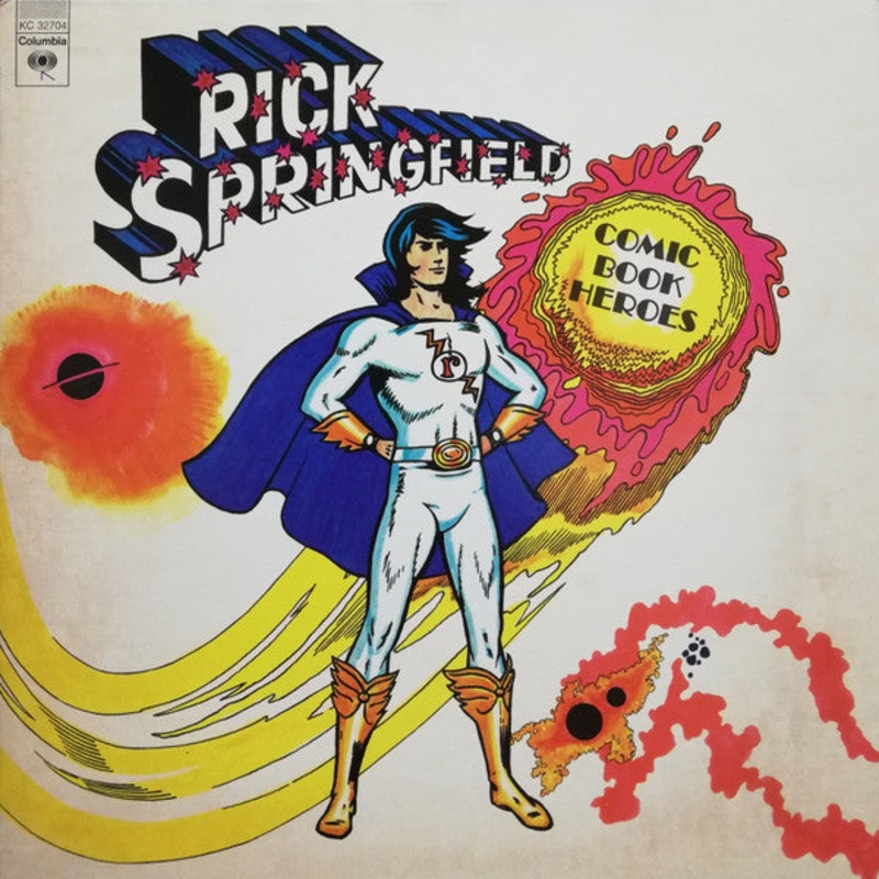 Rick Springfield – Comic Book Heroes – LP, Album, Gat – Near Mint (NM or M-)