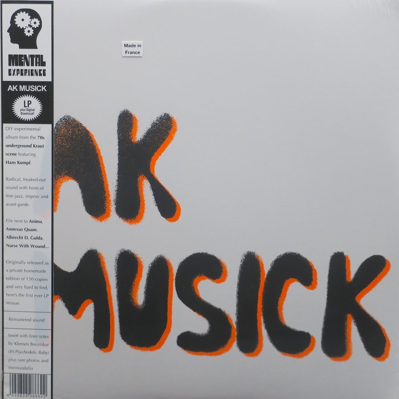 AK MUSICK s/t Vinyl LP (1972 Experimental/Free Improv)