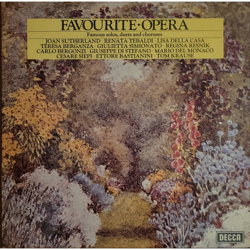 Various  Favourite Opera (Famous Solos, Duets And Choruses) Lp
