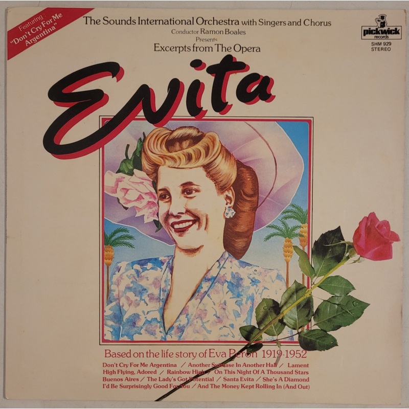 The Sounds International Orchestra – Excerpts From The Opera Evita Lp