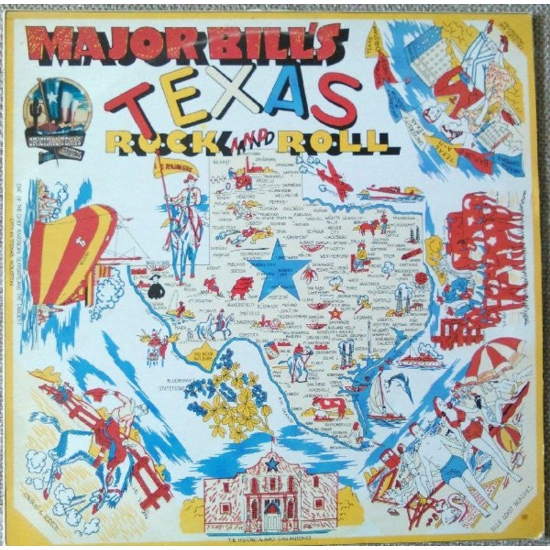 Various – Major Bill’s Texas Rock And Roll – LP, Comp, Mono – Very Good (VG)