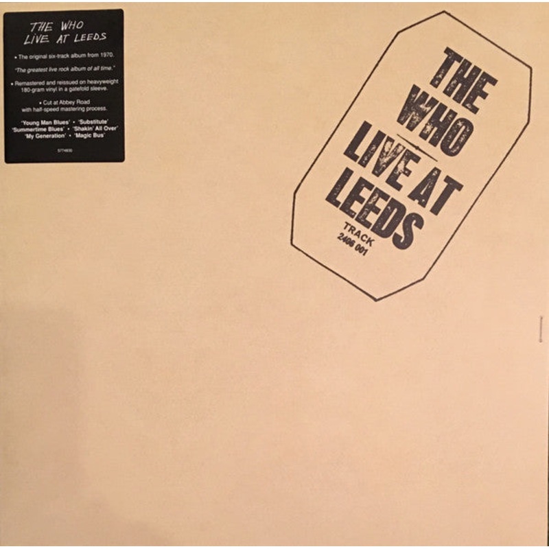 The Who – Live At Leeds – LP, Album, RE, RM, Hal – Mint (M)
