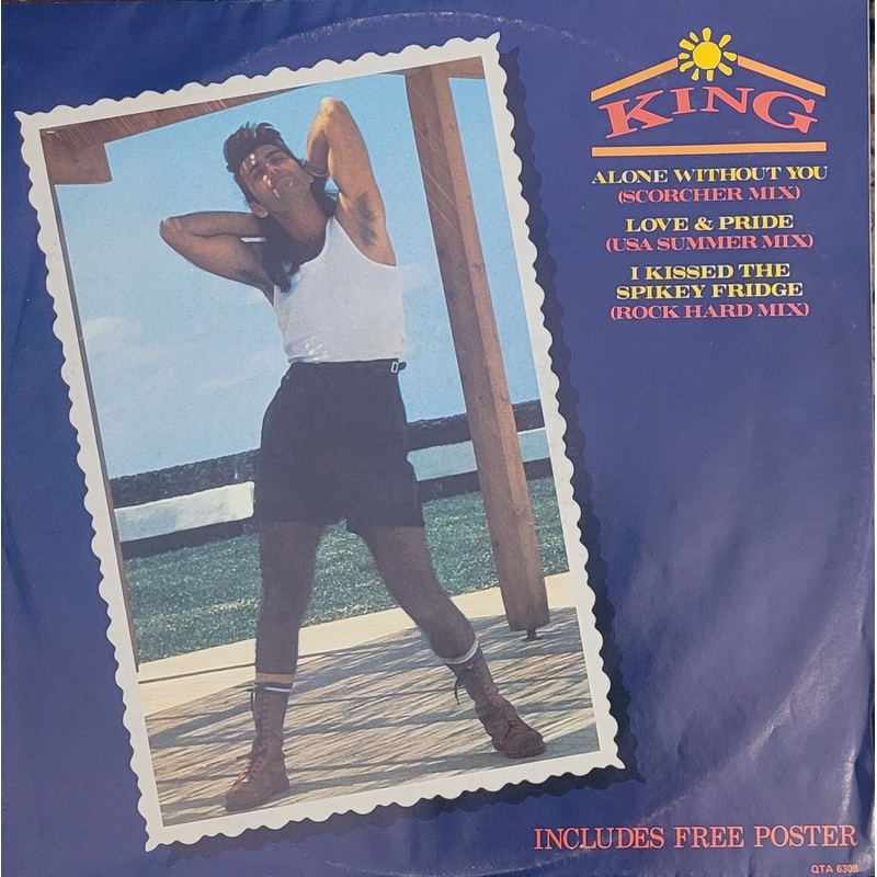 King  Alone Without You (Scorcher Mix) 12 Single (Poster Sleeve)