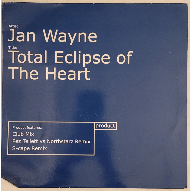 Jan Wayne – Total Eclipse Of The Heart 12 Single