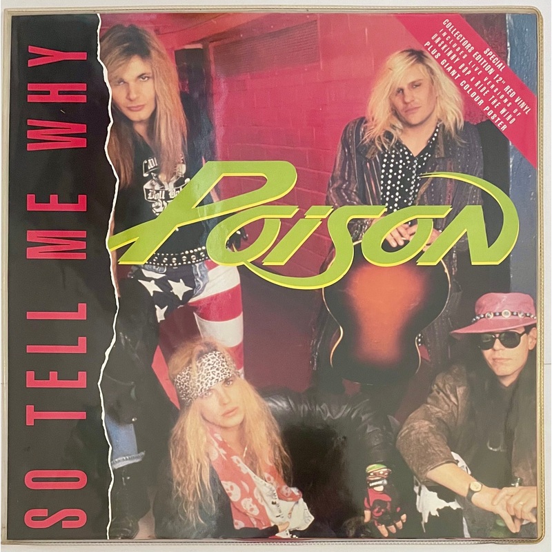 Poison – So Tell Me Why 12 Single (Ltd Red Vinyl + Poster)