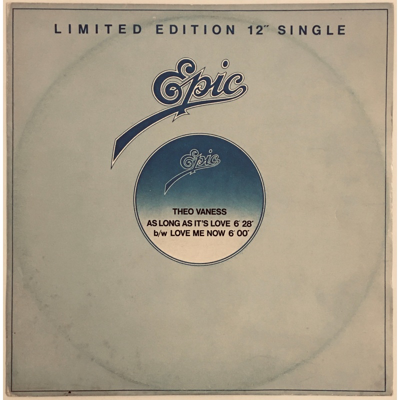Theo Vaness – As Long As It’s Love 12 Single