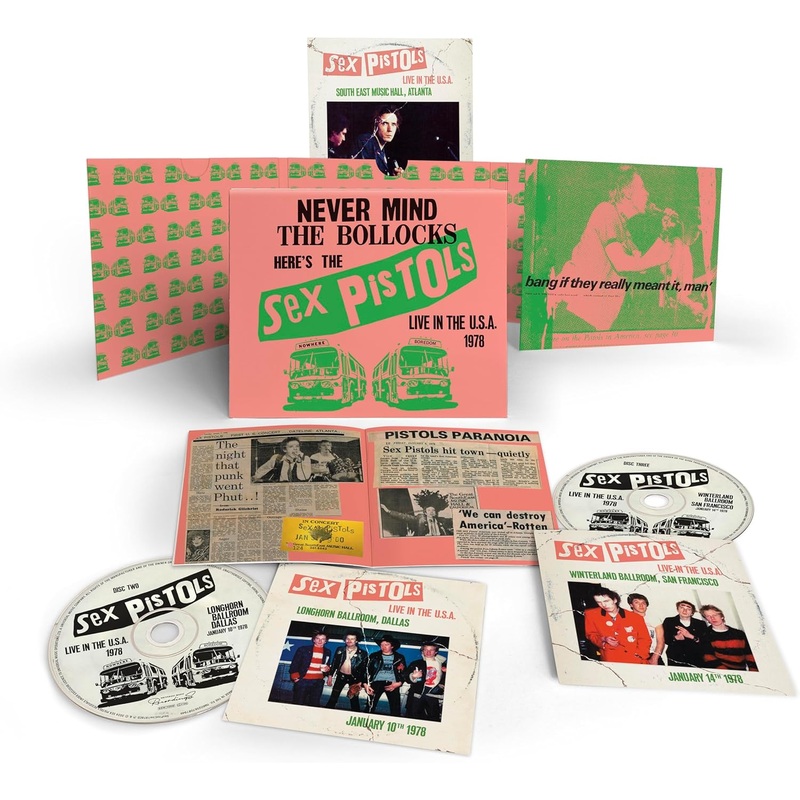 3CD – Sex Pistols – Live In The U.S.A. 1978