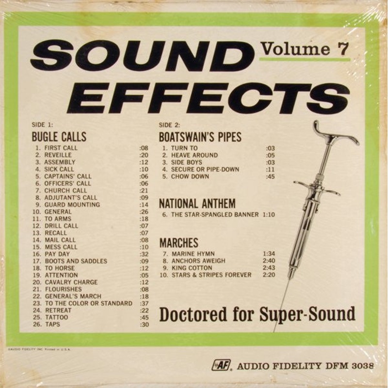 Unknown Artist – Sound Effects, Volume 7 – LP, Mono – Very Good Plus (VG+)