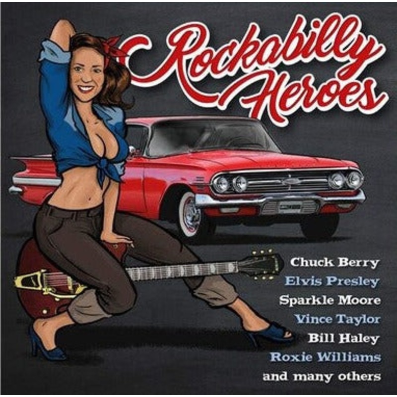 Various – Rockabilly Heroes Lp (Ltd RSD 2024 Blue/White/Black)