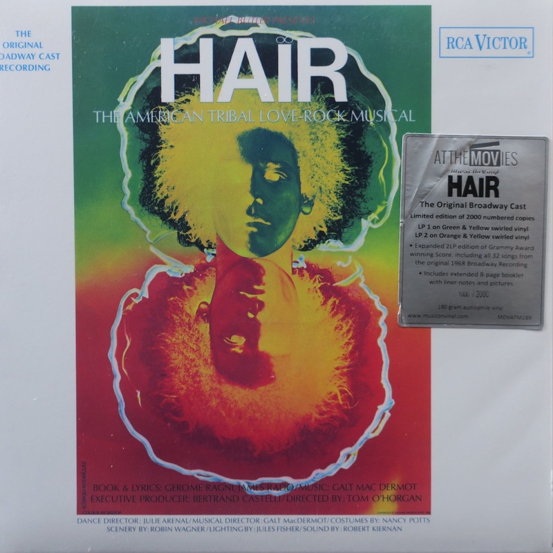 ‘HAIR’ Soundtrack 180g GREEN/YELLOW/ORANGE Vinyl LP