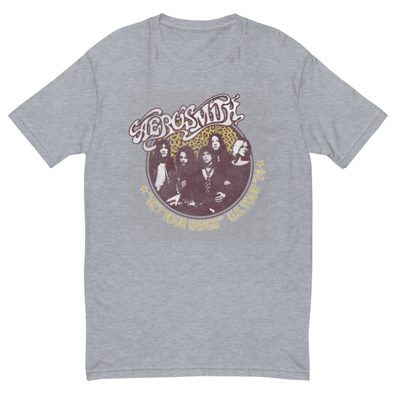 Aerosmith Get Your Wings Grey Tee