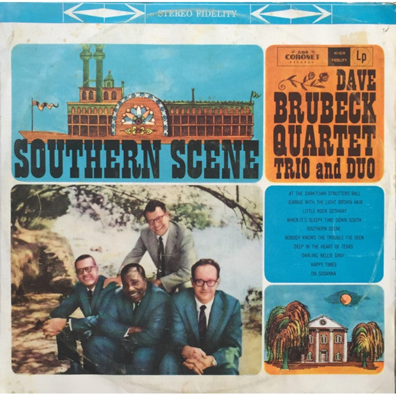 The Dave Brubeck Quartet, The Dave Brubeck Trio And The Dave Brubeck Duo – Southern Scene – LP, Album – Very Good Plus (VG+)