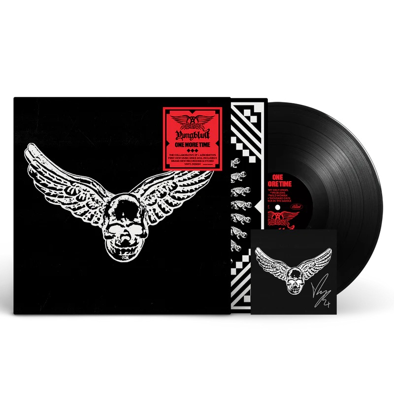 Aerosmith & YUNGBLUD – One More Time – Signed Black Vinyl USA