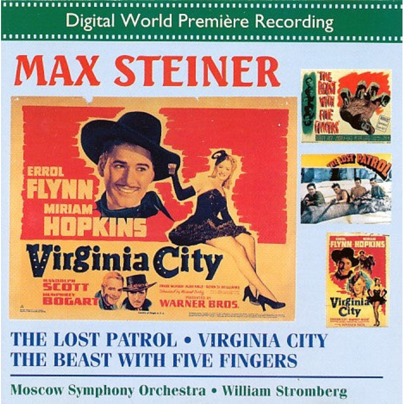 USED CD – Max Steiner  The Lost Patrol – Virginia City – The Beast With Five Fingers
